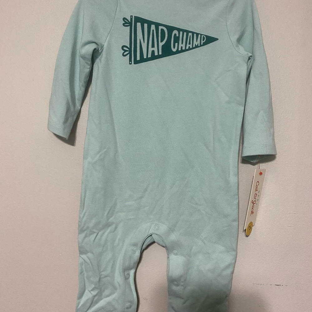 Cat & Jack Light Blue 'Nap Champ' Bodysuit